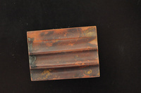 Copper Corrugated Brooch