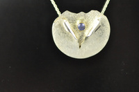 Tanzanite, 22ct gold and Silver Pendant