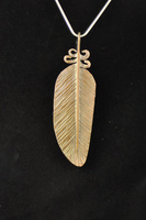 Copper Kereru Feather Pendant